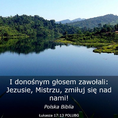 Picture 03 - Łukasza 17:13 POLUBG - I donośnym głosem zawołali: Jezusie, Mistrzu, - Bible Verse Picture