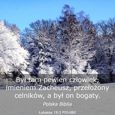 Picture 03 - Łukasza 19:2 POLUBG - Był tam pewien człowiek, imieniem Zacheusz, - Bible Verse Picture