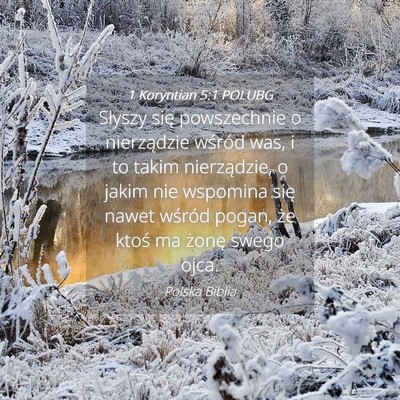 Picture 04 - 1 Koryntian 5:1 POLUBG - Słyszy się powszechnie o nierządzie wśród - Bible Verse Picture