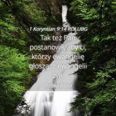 Picture 04 - 1 Koryntian 9:14 POLUBG - Tak też Pan postanowił, aby ci, którzy - Bible Verse Picture