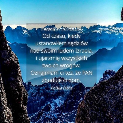 Picture 04 - 1 Kronik 17:10 POLUBG - Od czasu, kiedy ustanowiłem sędziów nad swoim - Bible Verse Picture