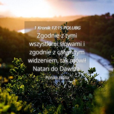 Picture 04 - 1 Kronik 17:15 POLUBG - Zgodnie z tymi wszystkimi słowami i zgodnie z - Bible Verse Picture