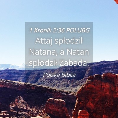 Picture 04 - 1 Kronik 2:36 POLUBG - Attaj spłodził Natana, a Natan spłodził - Bible Verse Picture