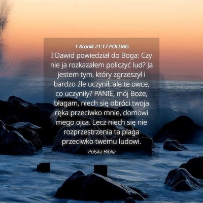Picture 04 - 1 Kronik 21:17 POLUBG - I Dawid powiedział do Boga: Czy nie ja - Bible Verse Picture