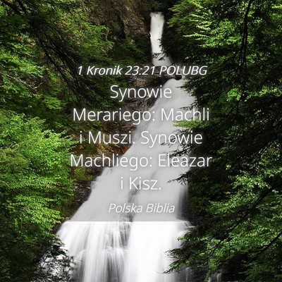Picture 04 - 1 Kronik 23:21 POLUBG - Synowie Merariego: Machli i Muszi. Synowie - Bible Verse Picture