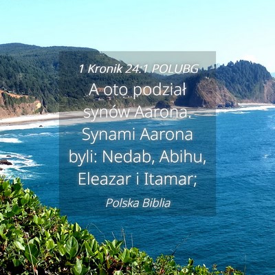 Picture 04 - 1 Kronik 24:1 POLUBG - A oto podział synów Aarona. Synami Aarona byli: - Bible Verse Picture