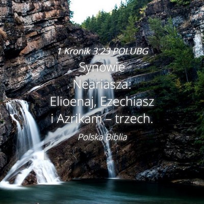 Picture 04 - 1 Kronik 3:23 POLUBG - Synowie Neariasza: Elioenaj, Ezechiasz i Azrikam - Bible Verse Picture