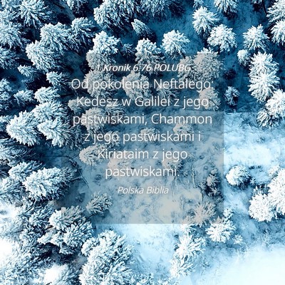 Picture 04 - 1 Kronik 6:76 POLUBG - Od pokolenia Neftalego: Kedesz w Galilei z jego - Bible Verse Picture