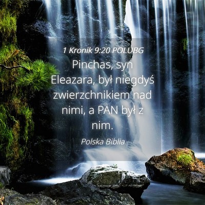 Picture 04 - 1 Kronik 9:20 POLUBG - Pinchas, syn Eleazara, był niegdyś - Bible Verse Picture