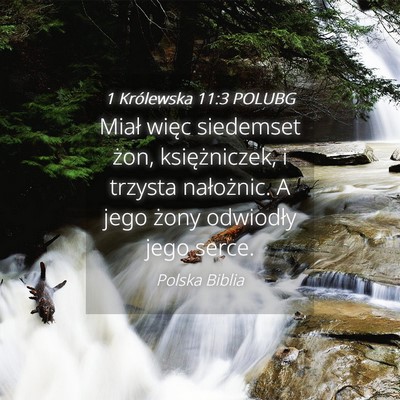 Picture 04 - 1 Królewska 11:3 POLUBG - Miał więc siedemset żon, księżniczek, i - Bible Verse Picture