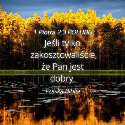 Picture 04 - 1 Piotra 2:3 POLUBG - Jeśli tylko zakosztowaliście, że Pan jest - Bible Verse Picture