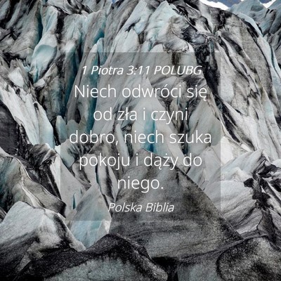 Picture 04 - 1 Piotra 3:11 POLUBG - Niech odwróci się od zła i czyni dobro, niech - Bible Verse Picture