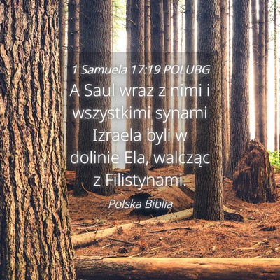 Picture 04 - 1 Samuela 17:19 POLUBG - A Saul wraz z nimi i wszystkimi synami Izraela - Bible Verse Picture