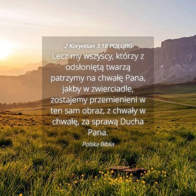 Picture 04 - 2 Koryntian 3:18 POLUBG - Lecz my wszyscy, którzy z odsłoniętą twarzą - Bible Verse Picture