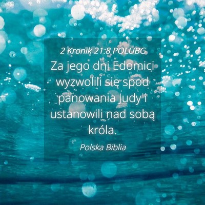 Picture 04 - 2 Kronik 21:8 POLUBG - Za jego dni Edomici wyzwolili się spod panowania - Bible Verse Picture