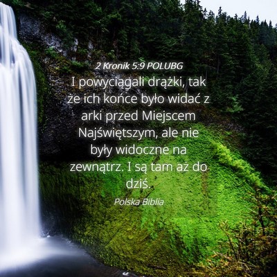 Picture 04 - 2 Kronik 5:9 POLUBG - I powyciągali drążki, tak że ich końce było - Bible Verse Picture