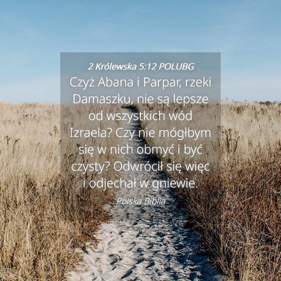Picture 04 - 2 Królewska 5:12 POLUBG - Czyż Abana i Parpar, rzeki Damaszku, nie są - Bible Verse Picture