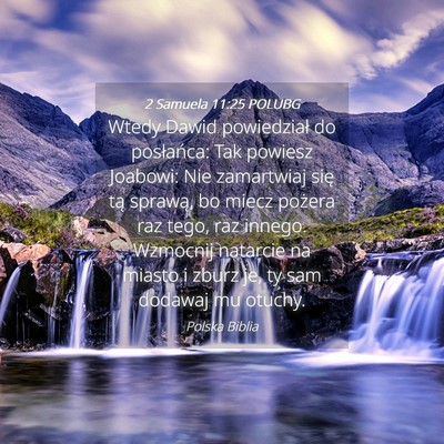 Picture 04 - 2 Samuela 11:25 POLUBG - Wtedy Dawid powiedział do posłańca: Tak - Bible Verse Picture