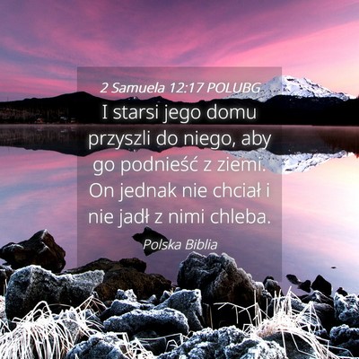 Picture 04 - 2 Samuela 12:17 POLUBG - I starsi jego domu przyszli do niego, aby go - Bible Verse Picture