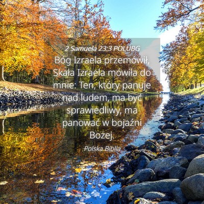 Picture 04 - 2 Samuela 23:3 POLUBG - Bóg Izraela przemówił, Skała Izraela mówiła - Bible Verse Picture