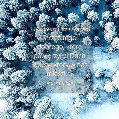 Picture 04 - 2 Tymoteusza 1:14 POLUBG - Strzeż tego dobrego, które powierzył ci Duch - Bible Verse Picture