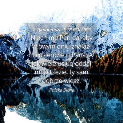 Picture 04 - 2 Tymoteusza 1:18 POLUBG - Niech mu Pan da, aby w owym dniu znalazł - Bible Verse Picture