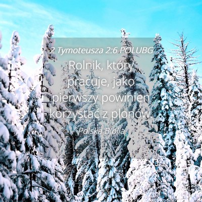 Picture 04 - 2 Tymoteusza 2:6 POLUBG - Rolnik, który pracuje, jako pierwszy powinien - Bible Verse Picture