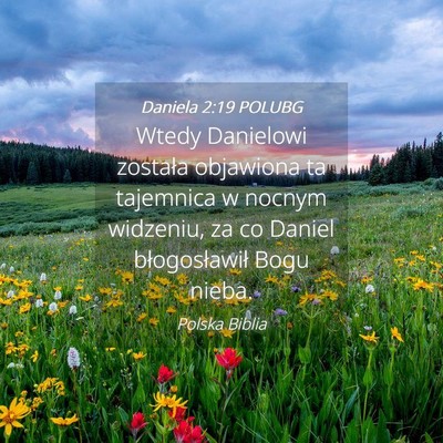 Picture 04 - Daniela 2:19 POLUBG - Wtedy Danielowi została objawiona ta tajemnica w - Bible Verse Picture