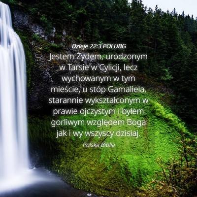 Picture 04 - Dzieje 22:3 POLUBG - Jestem Żydem, urodzonym w Tarsie w Cylicji, lecz - Bible Verse Picture