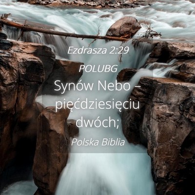 Picture 04 - Ezdrasza 2:29 POLUBG - Synów Nebo – pięćdziesięciu - Bible Verse Picture