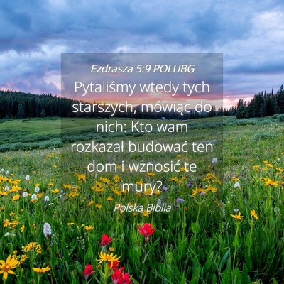 Picture 04 - Ezdrasza 5:9 POLUBG - Pytaliśmy wtedy tych starszych, mówiąc do - Bible Verse Picture