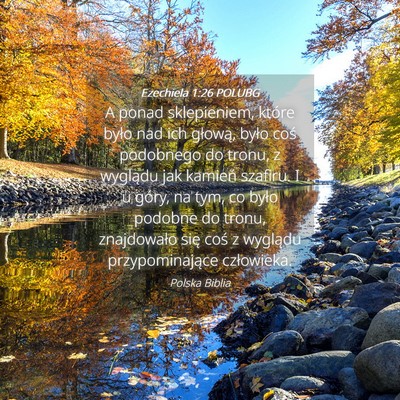 Picture 04 - Ezechiela 1:26 POLUBG - A ponad sklepieniem, które było nad ich - Bible Verse Picture