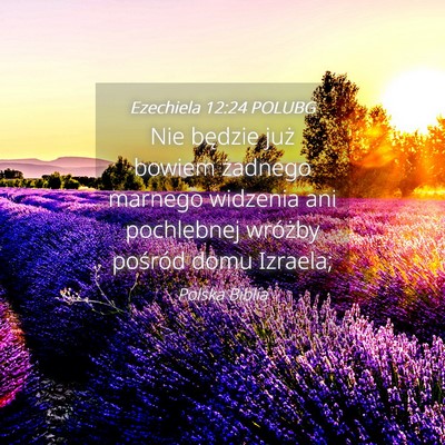 Picture 04 - Ezechiela 12:24 POLUBG - Nie będzie już bowiem żadnego marnego widzenia - Bible Verse Picture