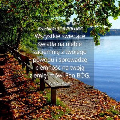 Picture 04 - Ezechiela 32:8 POLUBG - Wszystkie świecące światła na niebie - Bible Verse Picture