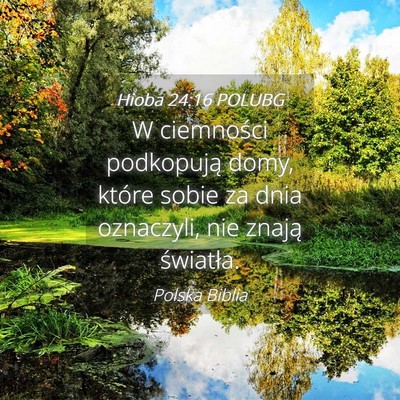 Picture 04 - Hioba 24:16 POLUBG - W ciemności podkopują domy, które sobie za - Bible Verse Picture