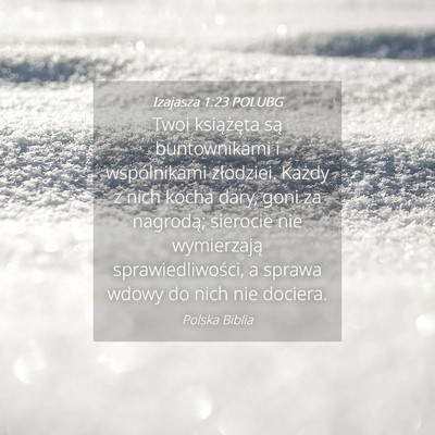 Picture 04 - Izajasza 1:23 POLUBG - Twoi książęta są buntownikami i wspólnikami - Bible Verse Picture