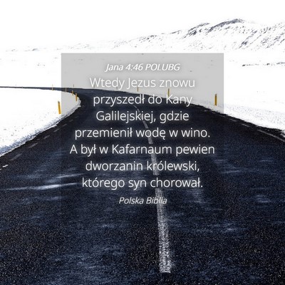Picture 04 - Jana 4:46 POLUBG - Wtedy Jezus znowu przyszedł do Kany - Bible Verse Picture