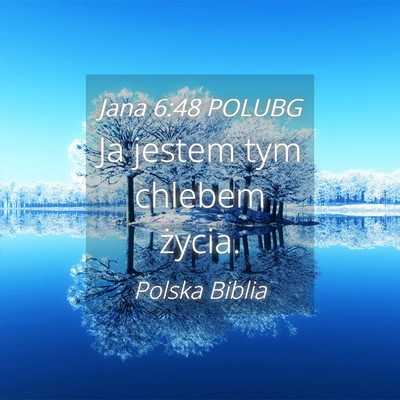 Picture 04 - Jana 6:48 POLUBG - Ja jestem tym chlebem - Bible Verse Picture