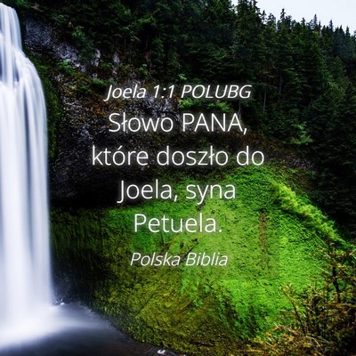 Picture 04 - Joela 1:1 POLUBG - Słowo PANA, które doszło do Joela, syna - Bible Verse Picture