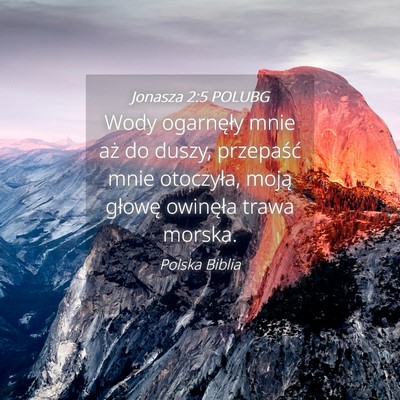 Picture 04 - Jonasza 2:5 POLUBG - Wody ogarnęły mnie aż do duszy, przepaść - Bible Verse Picture