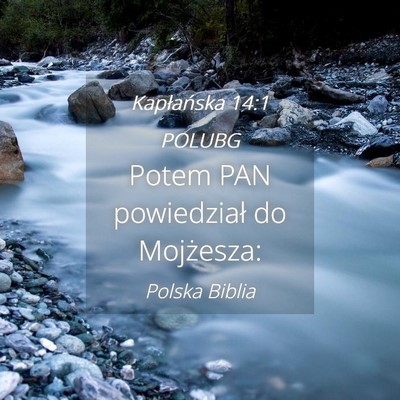 Picture 04 - Kapłańska 14:1 POLUBG - Potem PAN powiedział do - Bible Verse Picture