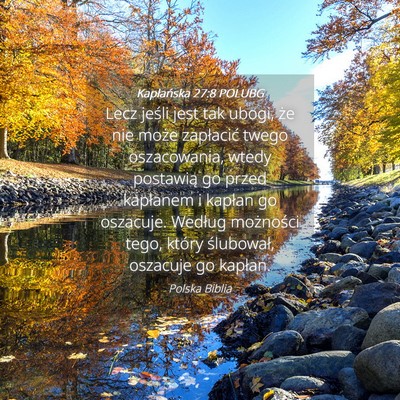 Picture 04 - Kapłańska 27:8 POLUBG - Lecz jeśli jest tak ubogi, że nie może - Bible Verse Picture