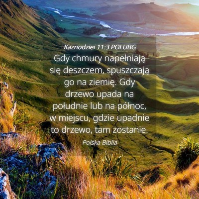 Picture 04 - Kaznodziei 11:3 POLUBG - Gdy chmury napełniają się deszczem, - Bible Verse Picture