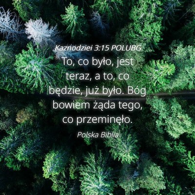 Picture 04 - Kaznodziei 3:15 POLUBG - To, co było, jest teraz, a to, co będzie, już - Bible Verse Picture