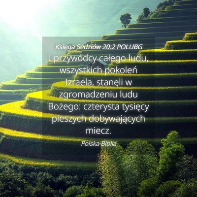 Picture 04 - Księga Sędziów 20:2 POLUBG - I przywódcy całego ludu, wszystkich pokoleń - Bible Verse Picture