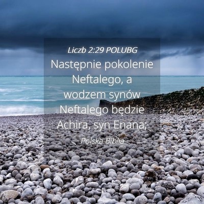Picture 04 - Liczb 2:29 POLUBG - Następnie pokolenie Neftalego, a wodzem synów - Bible Verse Picture