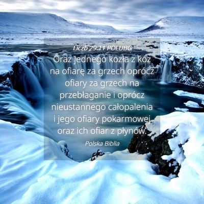 Picture 04 - Liczb 29:11 POLUBG - Oraz jednego kozła z kóz na ofiarę za grzech - Bible Verse Picture
