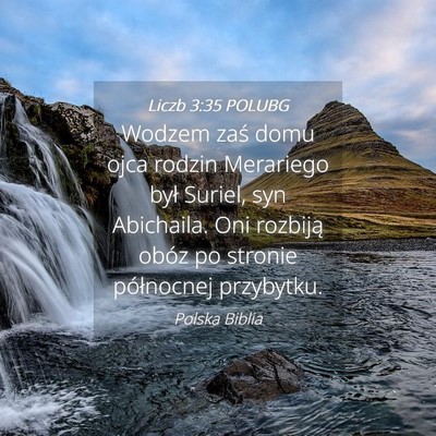 Picture 04 - Liczb 3:35 POLUBG - Wodzem zaś domu ojca rodzin Merariego był - Bible Verse Picture