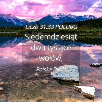 Picture 04 - Liczb 31:33 POLUBG - Siedemdziesiąt dwa tysiące - Bible Verse Picture