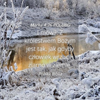 Picture 04 - Marka 4:26 POLUBG - I mówił: Z królestwem Bożym jest tak, jak - Bible Verse Picture